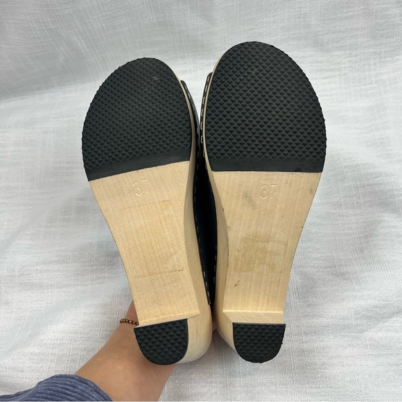 Anthropologie Peep Toe Leather Clogs by Terhi Polkki - Picture 6 of 8